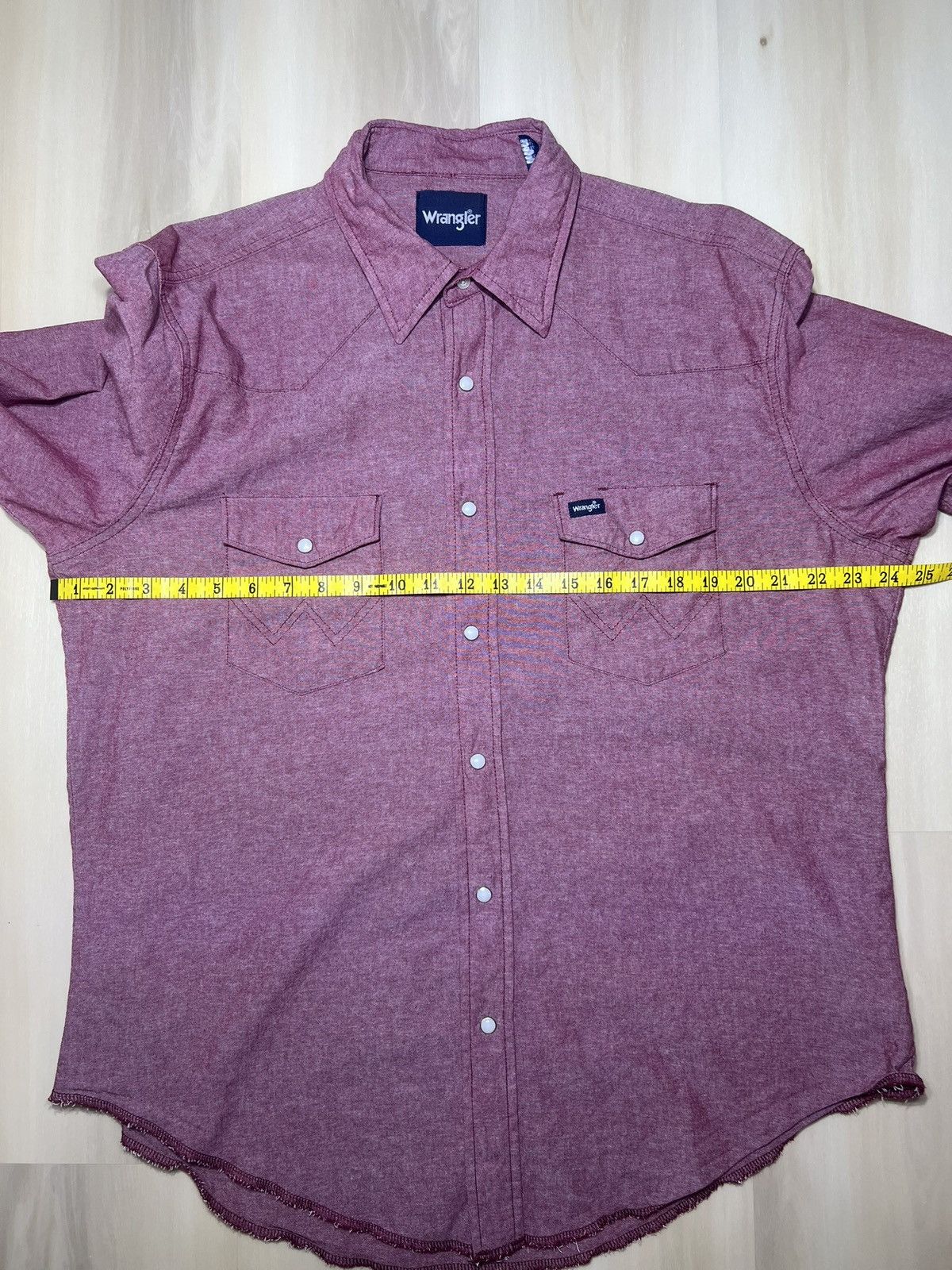 Wrangler Wrangler Shirt Men’s Sz XL Red Long Sleeve Pearl Snap Rough Size US XL / EU 56 / 4 - 5 Thumbnail