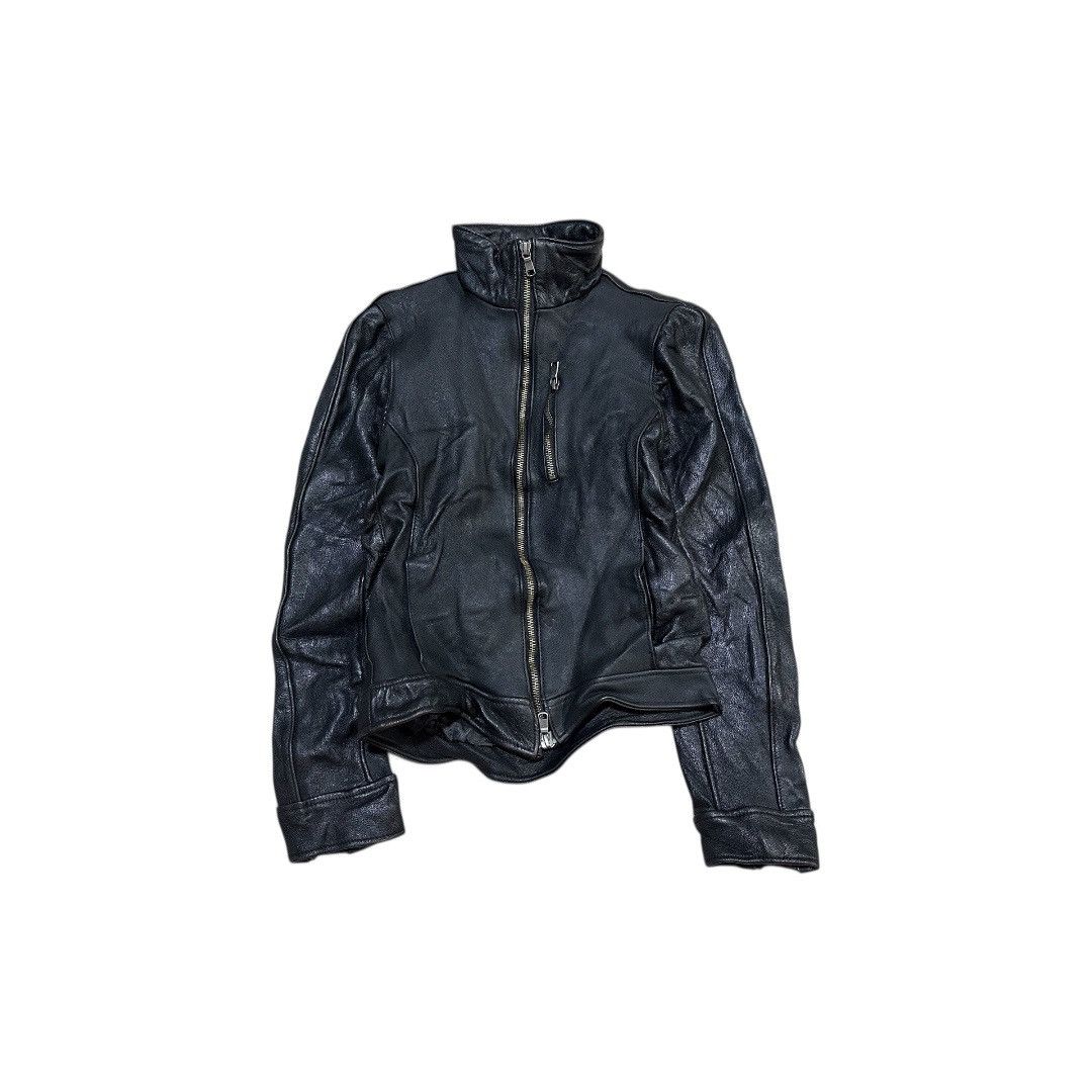 Tete Homme 🔥Y2K Archived Tete Homme Goat Leather Biker Jacket Goth Punk Size US XS / EU 42 / 0 - 1 Thumbnail