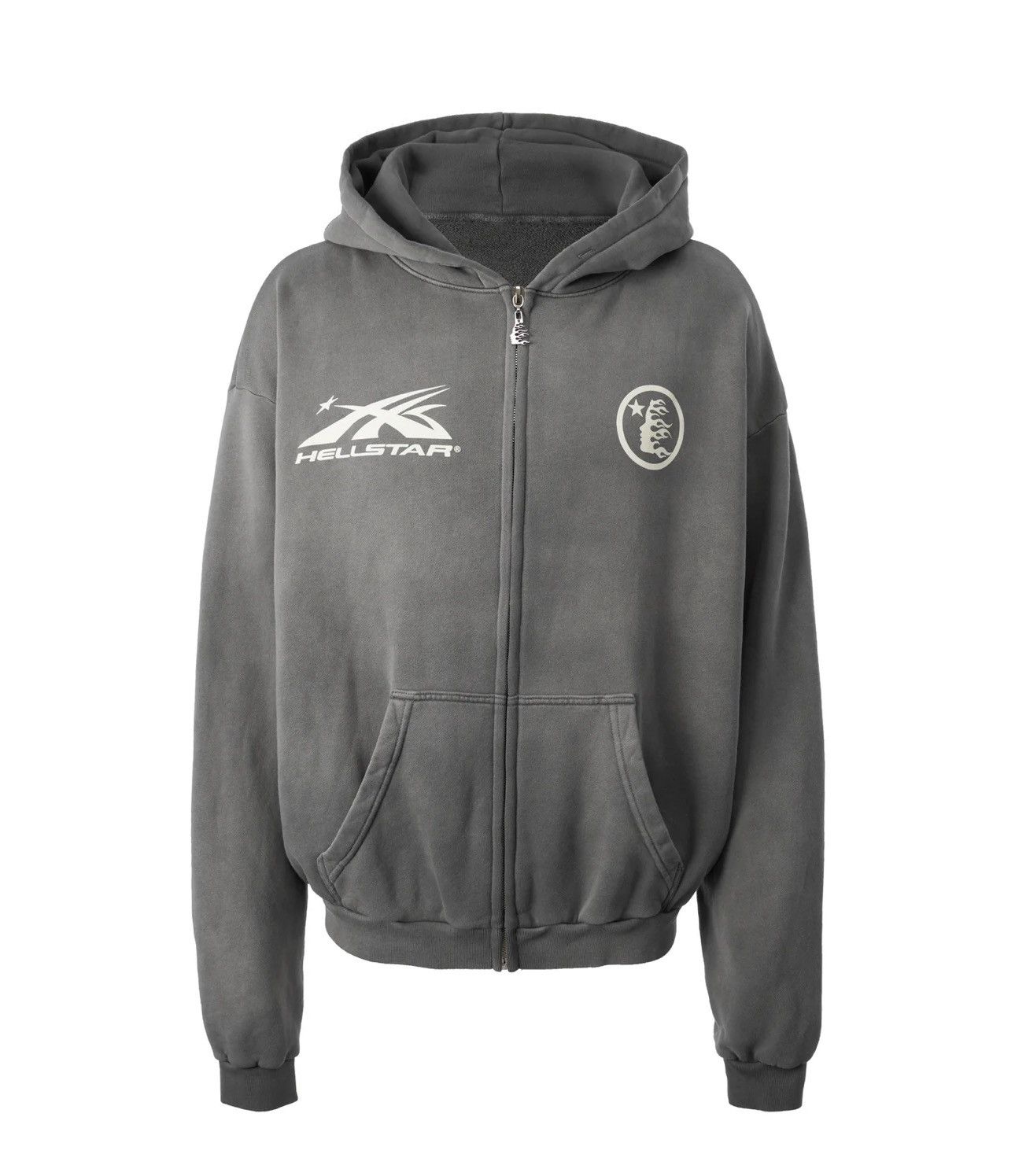 HELLSTAR BRAND NEW HELLSTAR GRAY LOGO ZIP-UP SIZE MEDIUM Size US L / EU 52-54 / 3 - 1 Thumbnail