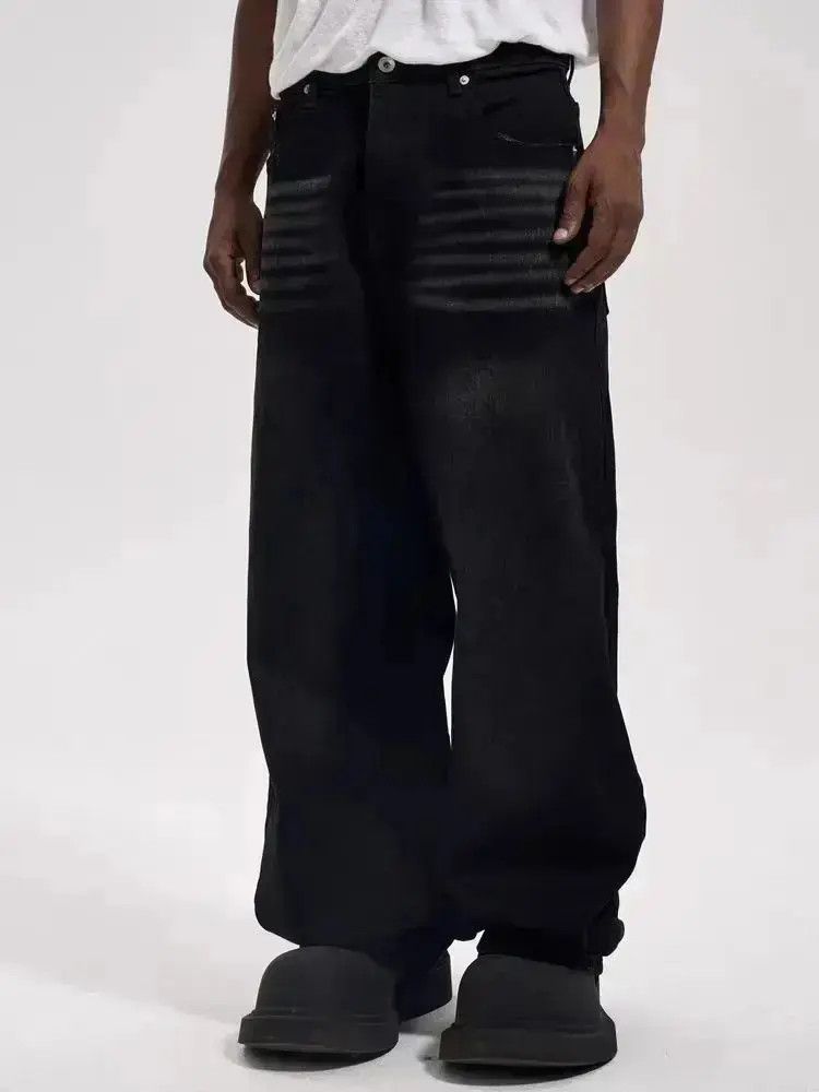 Japanese Brand High street washed baggy wide leg jeans Size US 30 / EU 46 - 3 Thumbnail
