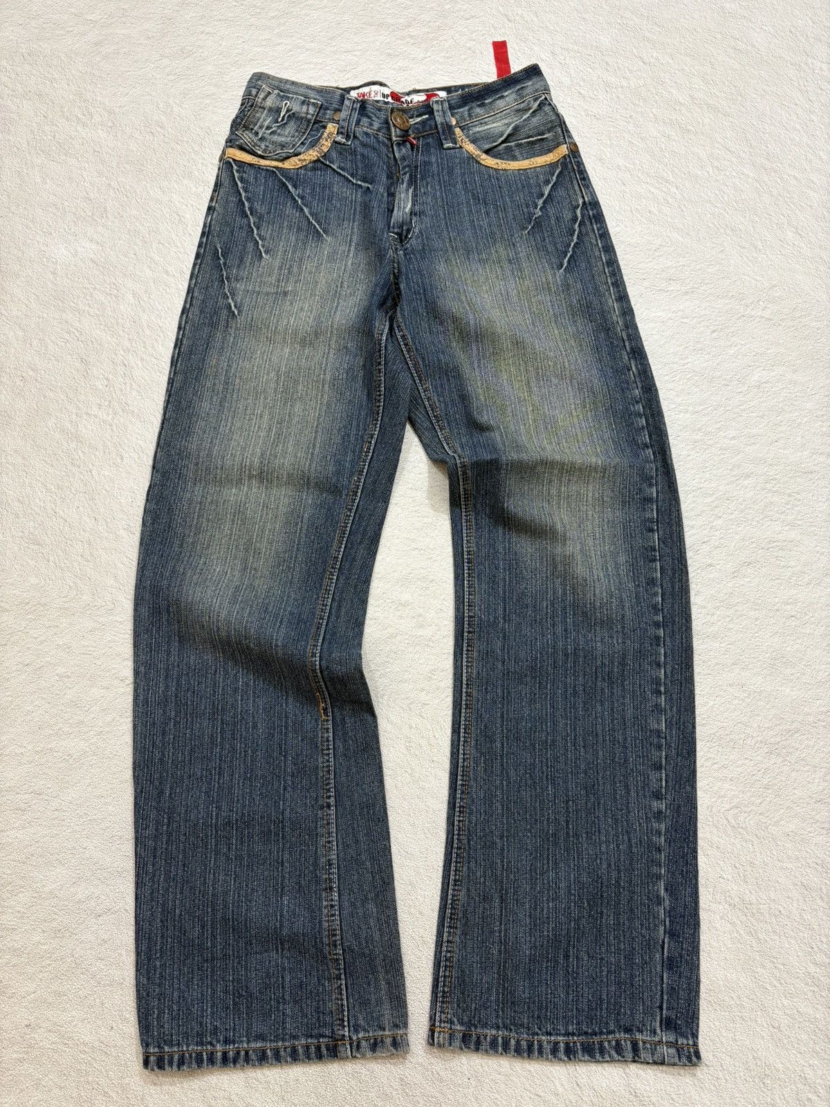 Kapital 2000s take two Japan bootcut wash Denim y2k style Size US 28 / EU 44 - 1 Thumbnail