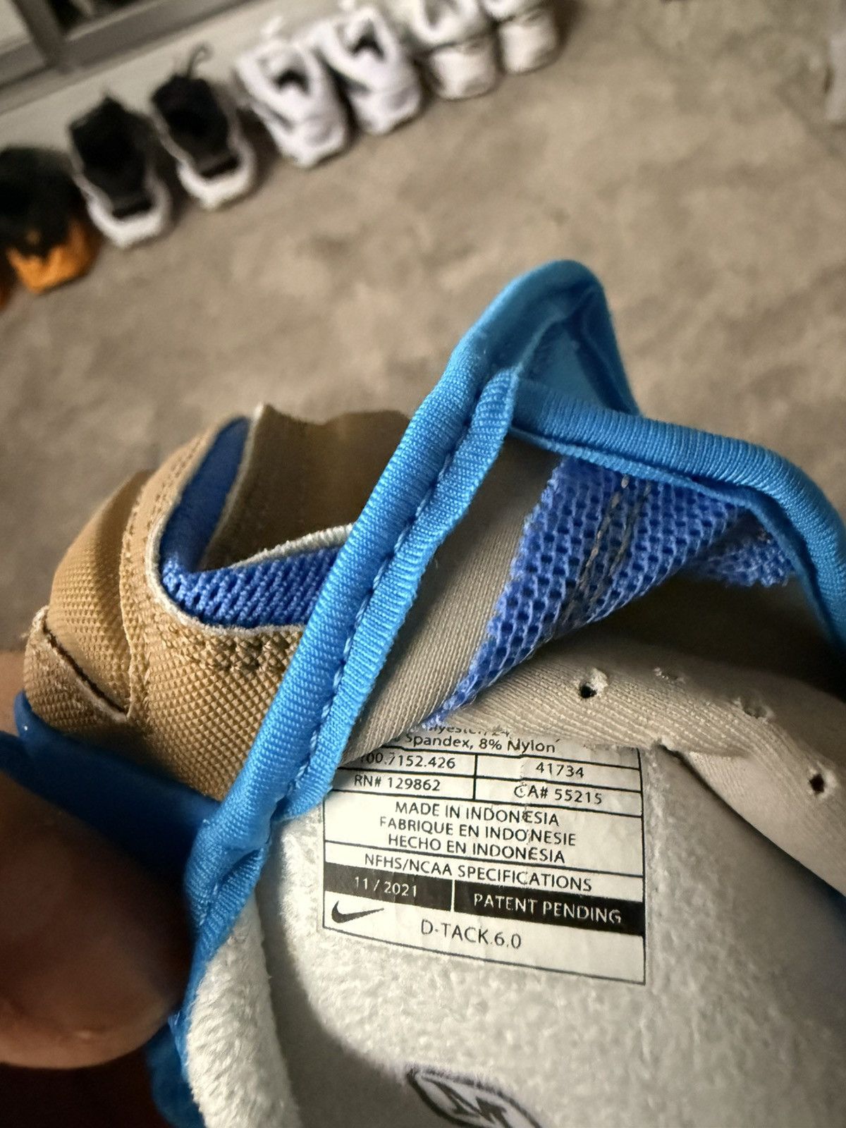 Nike × Off-White Nike x Off-White D-Tack Football Gloves Size ONE SIZE - 4 Thumbnail