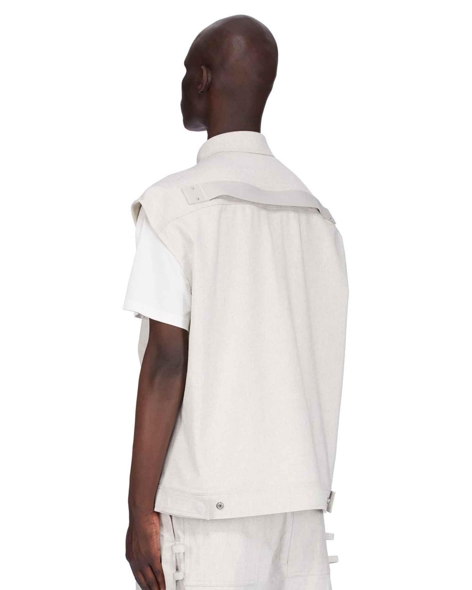 Rick Owens o1mle0226 Sleeveless Jumbo Outershirt In Gray Size US L / EU 52-54 / 3 - 5 Thumbnail