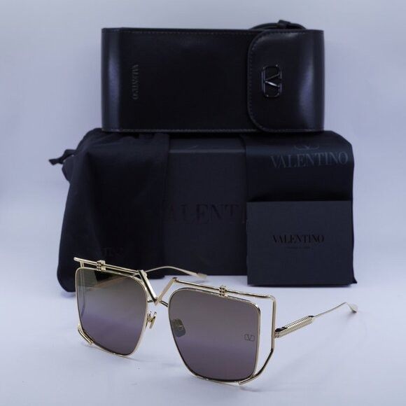 ?️ New Valentino V-LIGHT VLS-116B Sunglasses - Light Gold  display picture 2