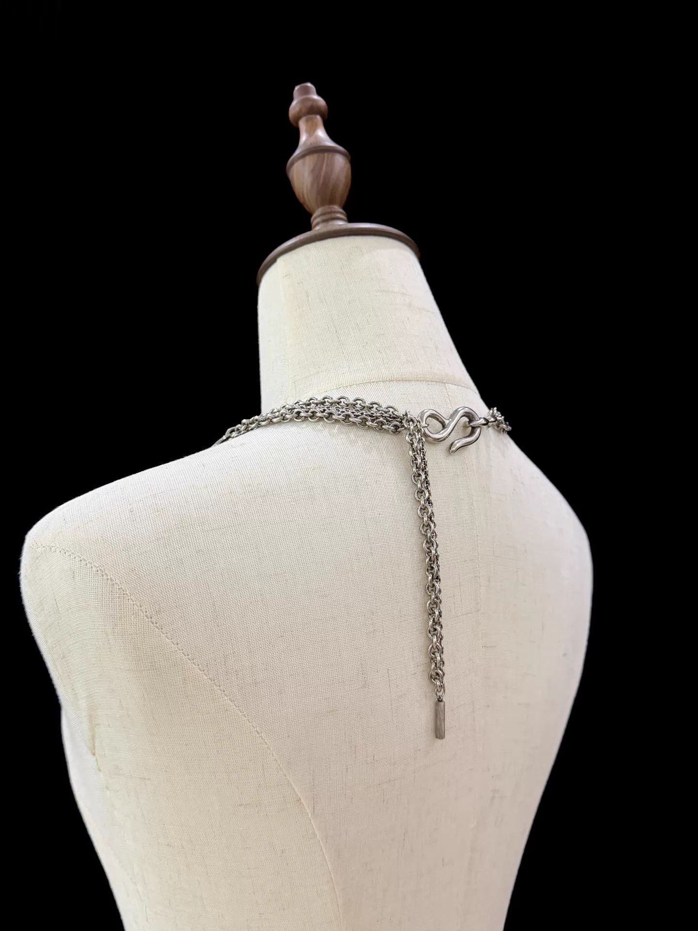 Y's Y's Red Label Multi-chain Silver Metal Necklace/Bracelet Size ONE SIZE - 8 Thumbnail