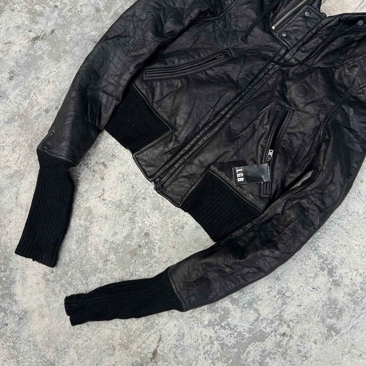 If Six Was Nine L.G.B Leather Riders Jacket reversable Size XXS / US 00 / IT 34 - 2 Thumbnail