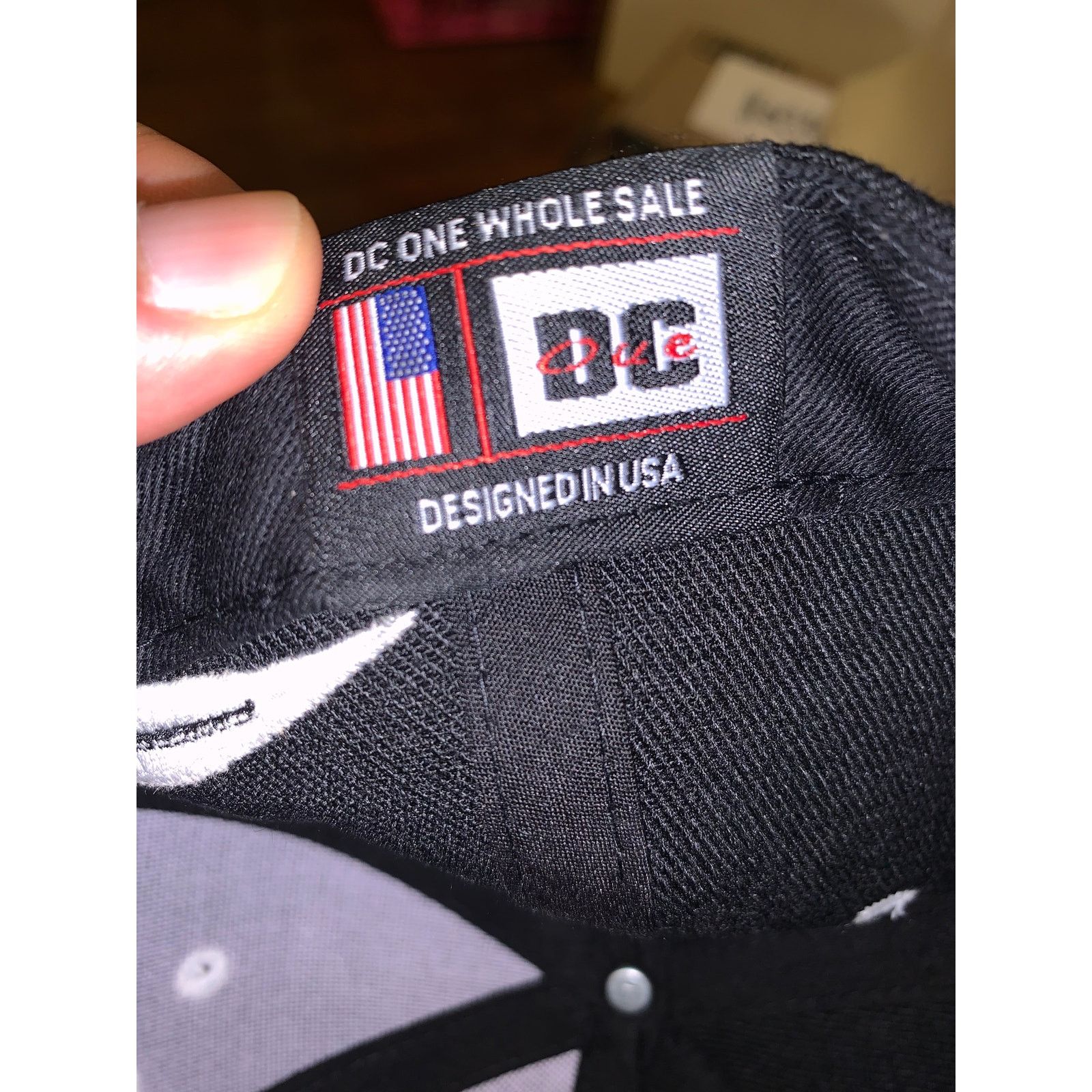 Other Washington DC Eagle American Flag Hat Adjustable Black White Size ONE SIZE - 8 Thumbnail