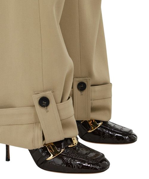 Salvatore Ferragamo o1s1rm0526 Silk Blend Cargo Pant in Beige Size 27" / US 4 / IT 40 - 6 Thumbnail