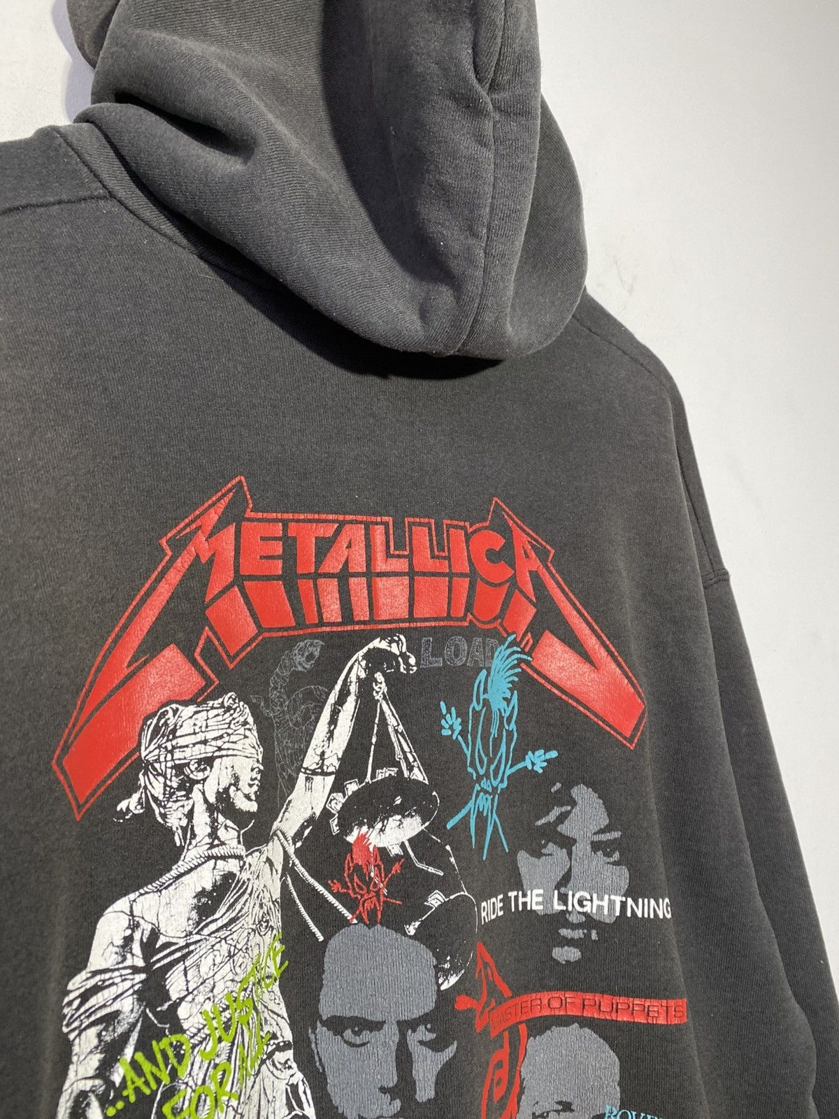 Metallica Vintage 1990s Metallica Albums Graphic Print Rare Hoodie Size US XL / EU 56 / 4 - 5 Thumbnail