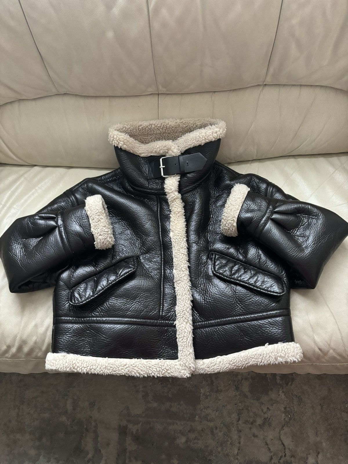 Zara Zara biker jacket size S Size S / US 4 / IT 40 - 3 Thumbnail