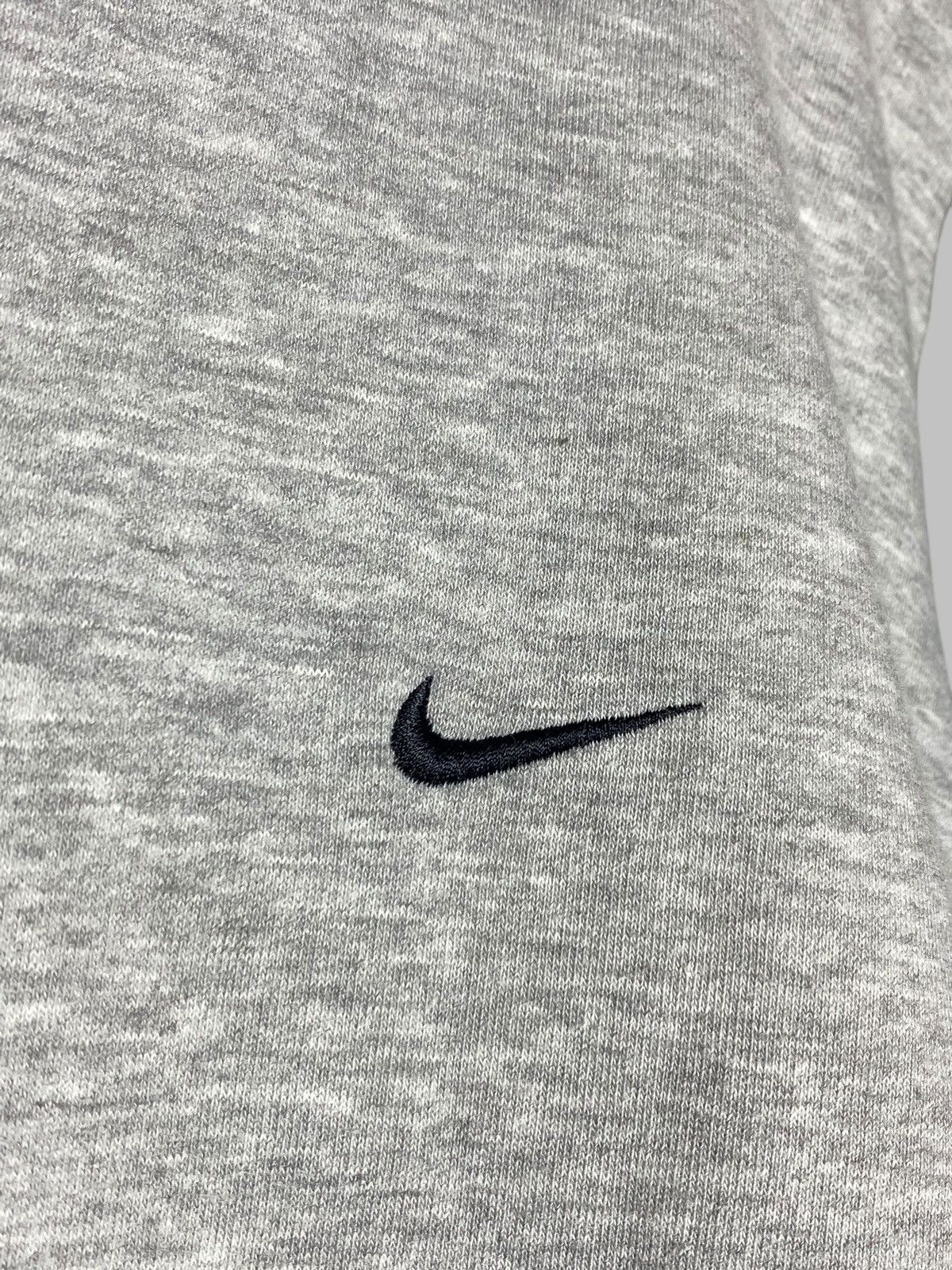 Nike 🔥 VINTAGE 00s NIKE Y2k DRILL SWOOSH GREY HOODIE SWEATSHIRT 🔥 Size US XL / EU 56 / 4 - 5 Thumbnail