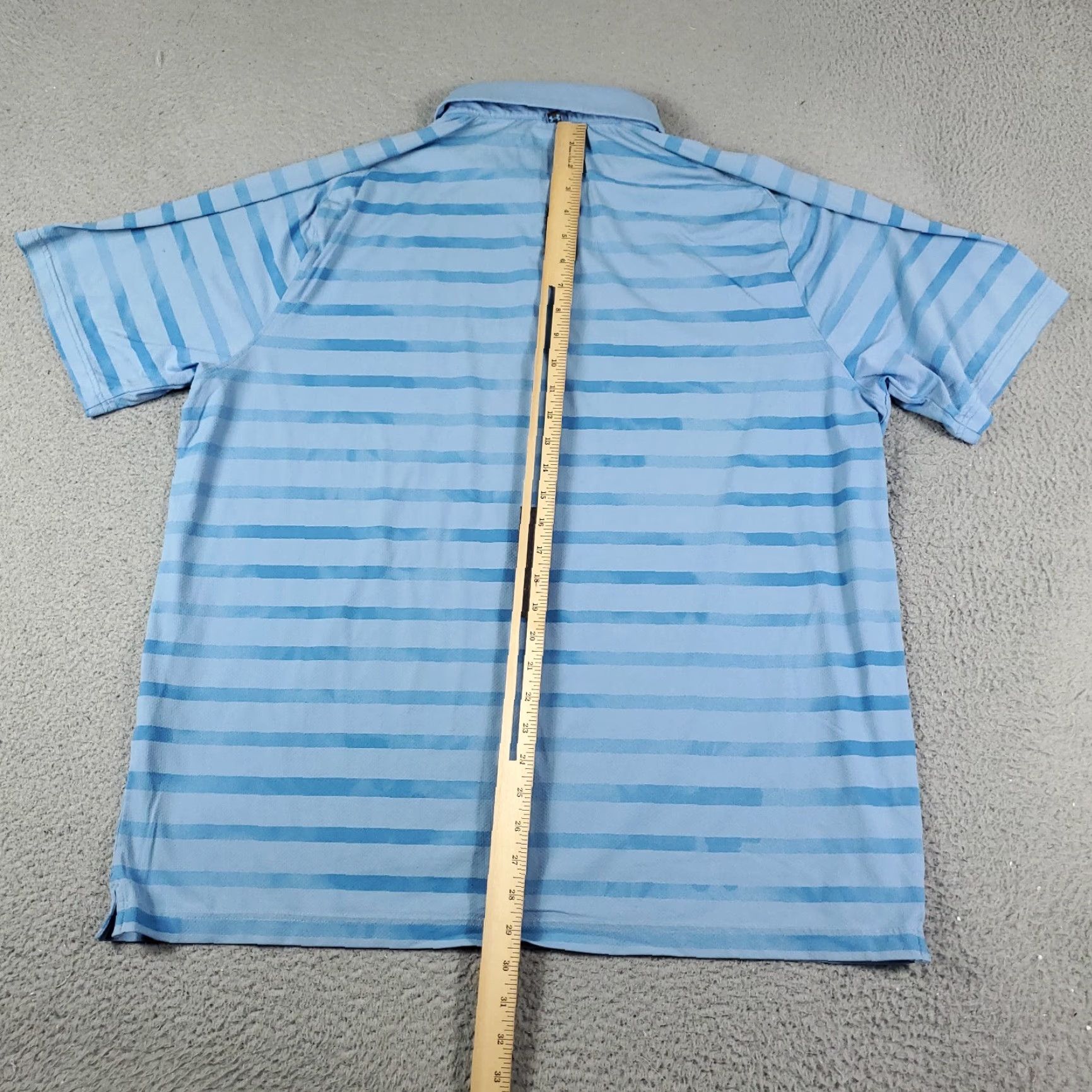 Under Armour Under Armour Polo Shirt Mens 2XL Blue Striped Casual Golf Casual Short Sleeve Polo Shirt 2XL Size US XXL / EU 58 / 5 - 3 Thumbnail