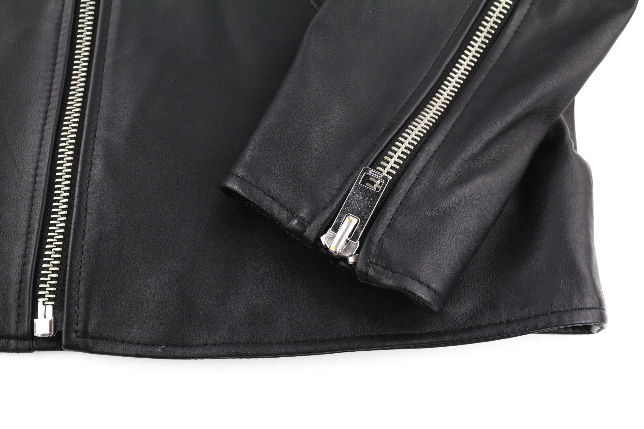 Diesel R-PUSMIR M Black Sheep Leather Zip Lined Jacket 81721 Size US M / EU 48-50 / 2 - 6 Thumbnail