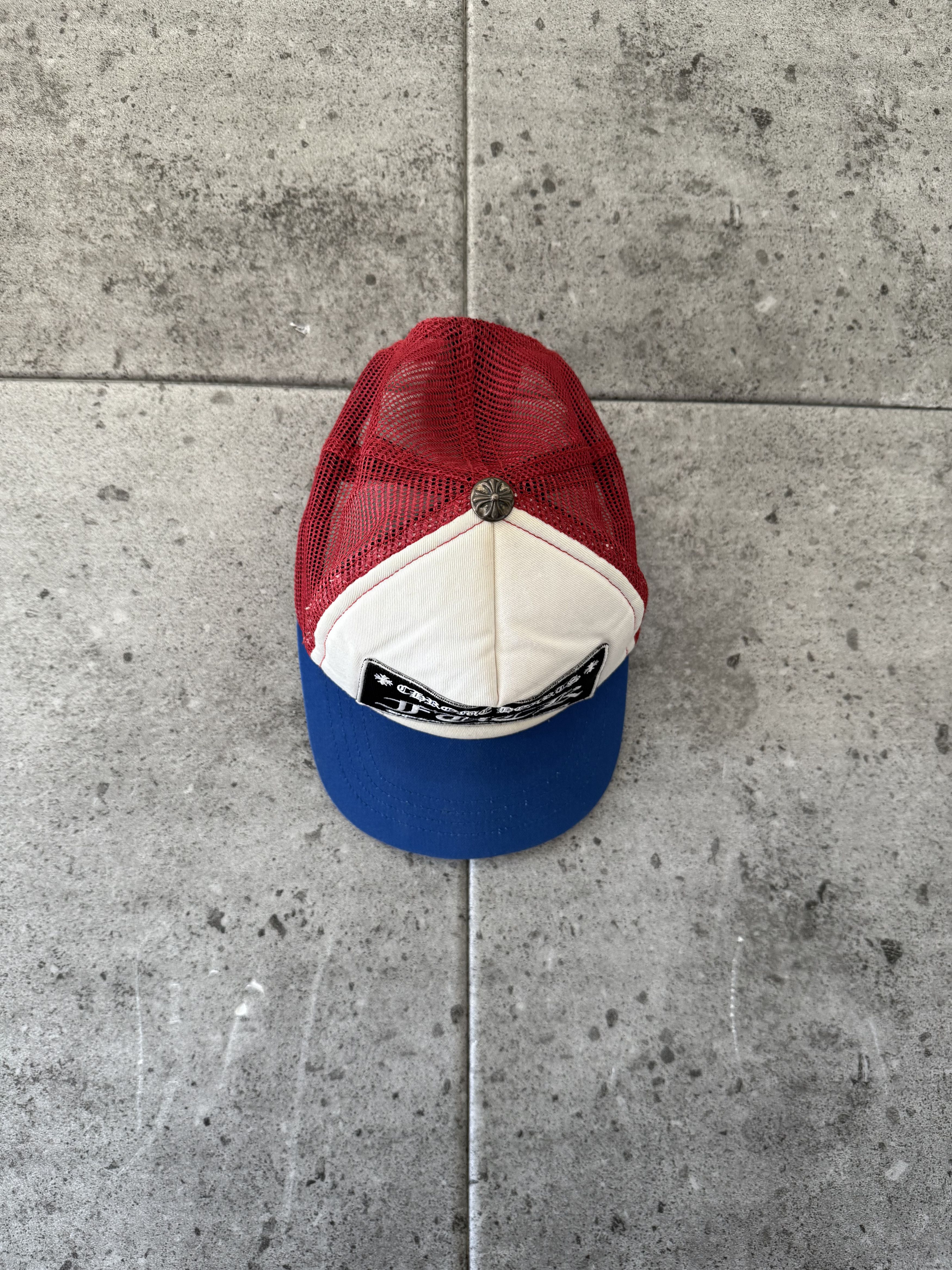 Chrome Hearts Chrome hearts blue and red fuck trucker hat Size ONE SIZE - 6 Thumbnail