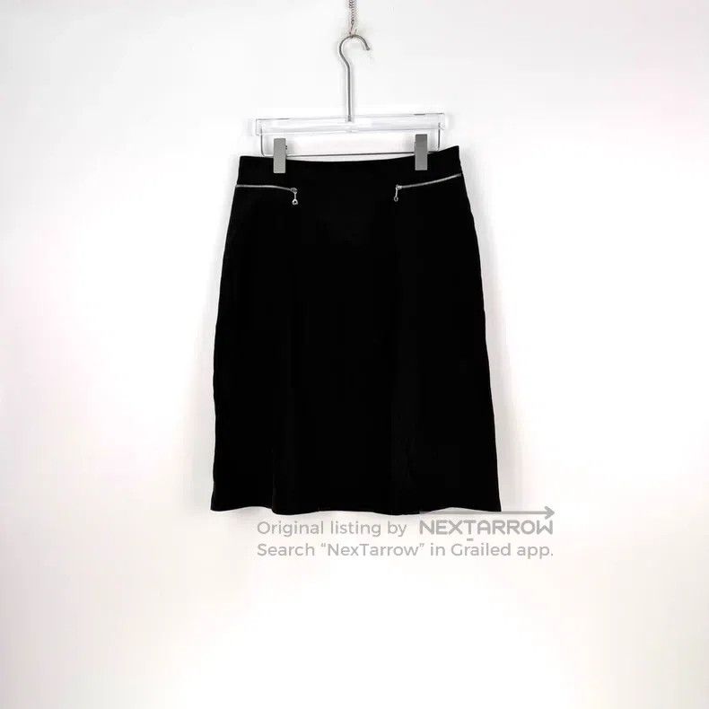 Hermes Hermes Black Linen Skirt Size 25" / US 0 / IT 36 - 3 Thumbnail