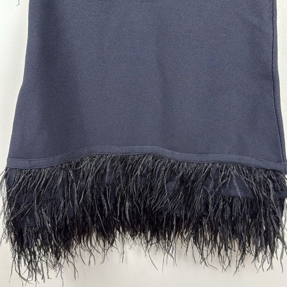 Staud STAUD feather trim black mini dress xs Size XS / US 0-2 / IT 36-38 - 9 Thumbnail