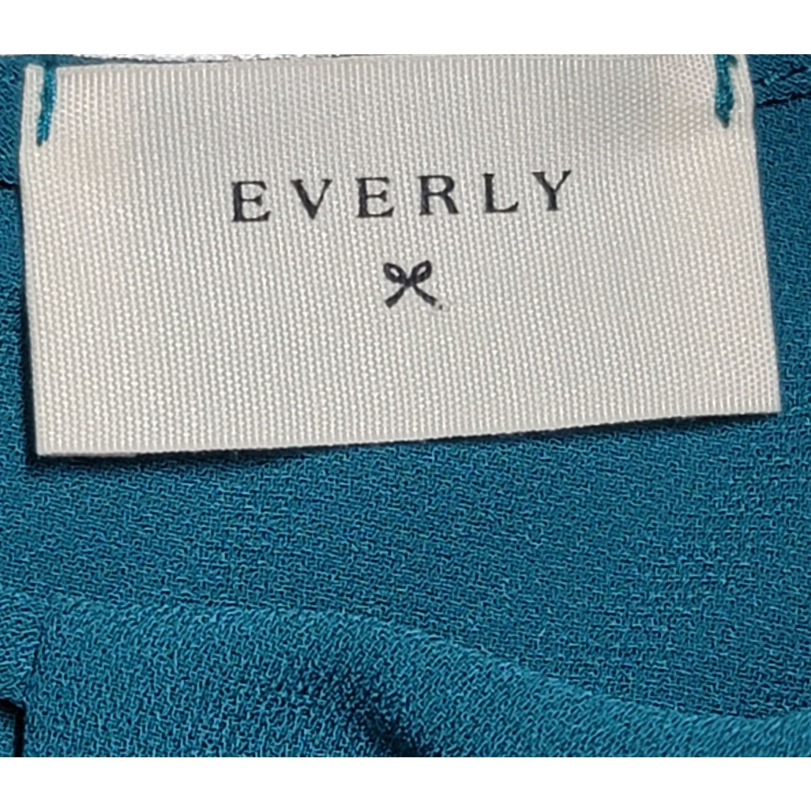 Other Everly Teal Green Keyhole Neck Evening Maxi Dress Medium Size M / US 6-8 / IT 42-44 - 4 Thumbnail