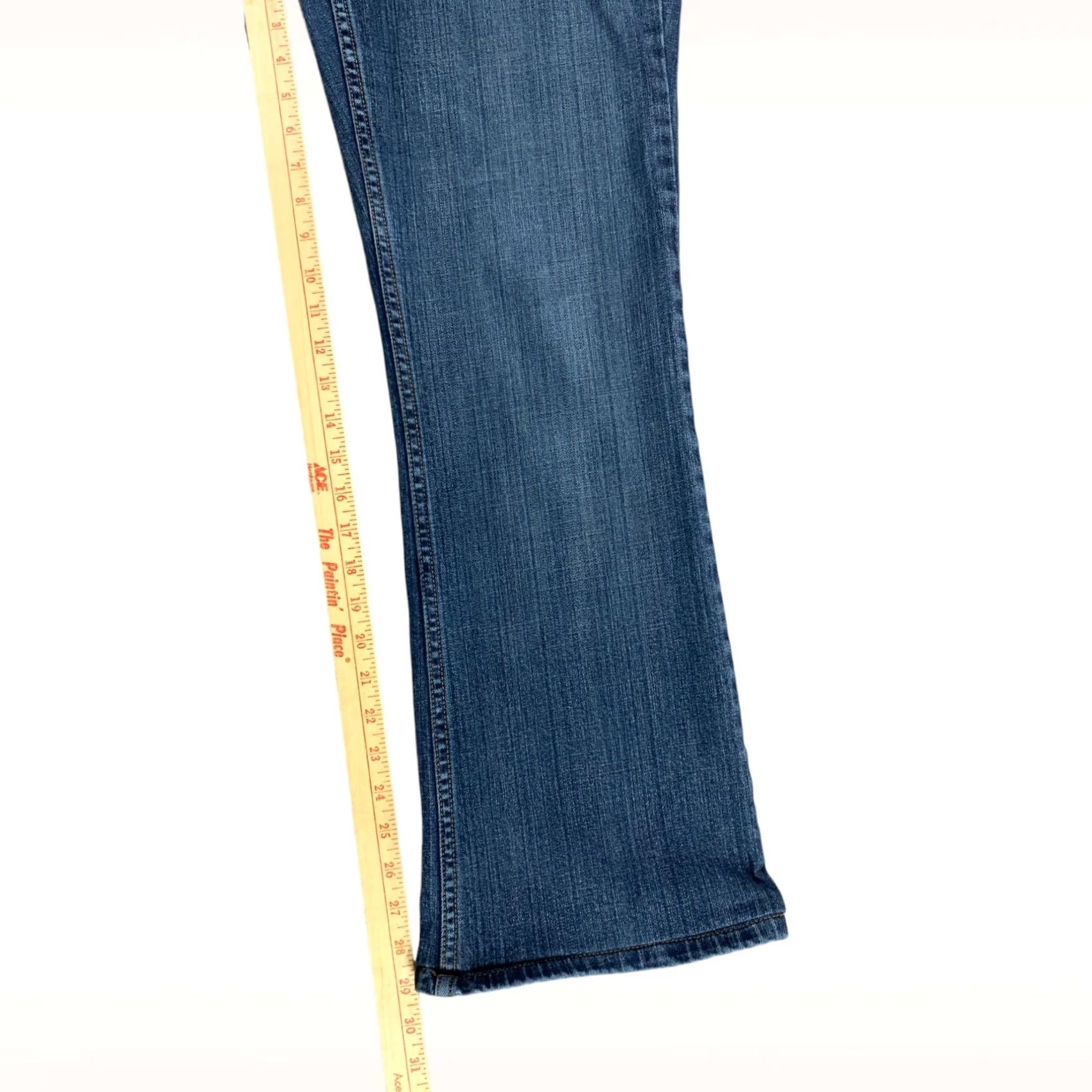 CAbi Jeans Womens 10 (32x29) Blue Bootcut Flap Pocket Stretch Mid Rise Denim main image 1