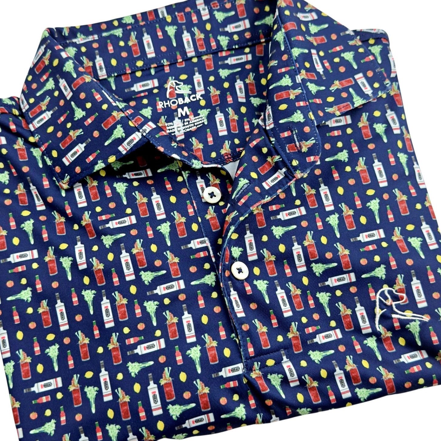 Other Rhoback Performance Bloody Mary Polo, Casual, Golf Shirt, Size US M / EU 48-50 / 2 - 1 Thumbnail
