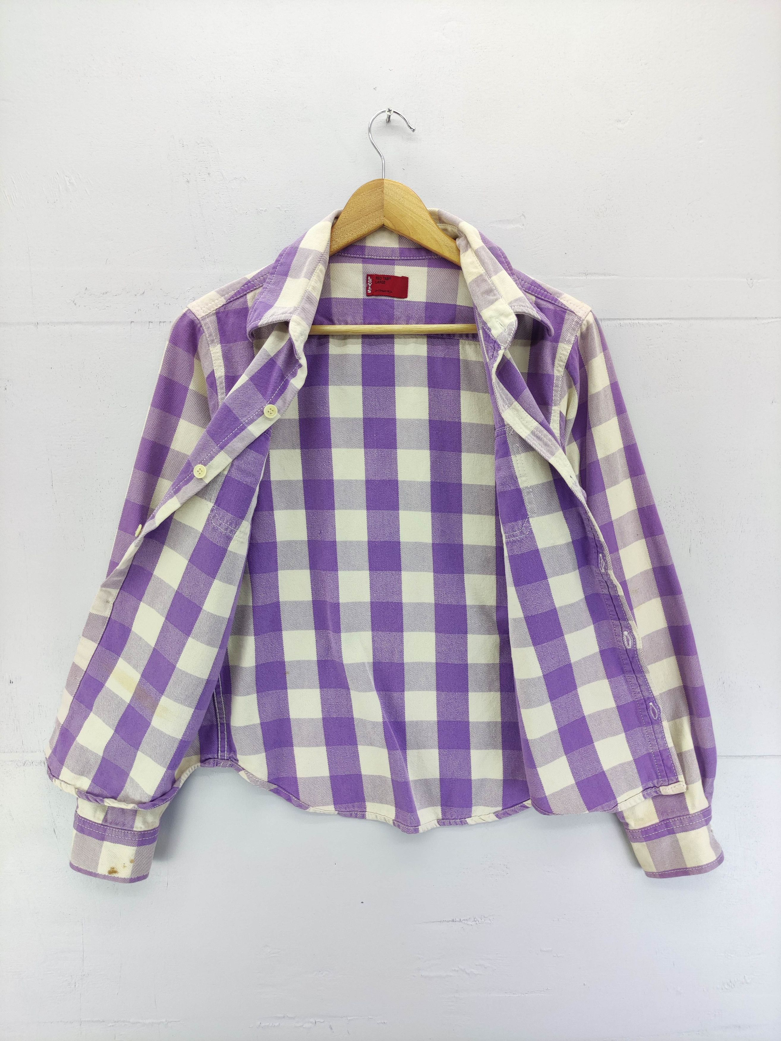 Levi's Vintage Levis Red Tab Checkered Button Up Size S / US 4 / IT 40 - 7 Thumbnail