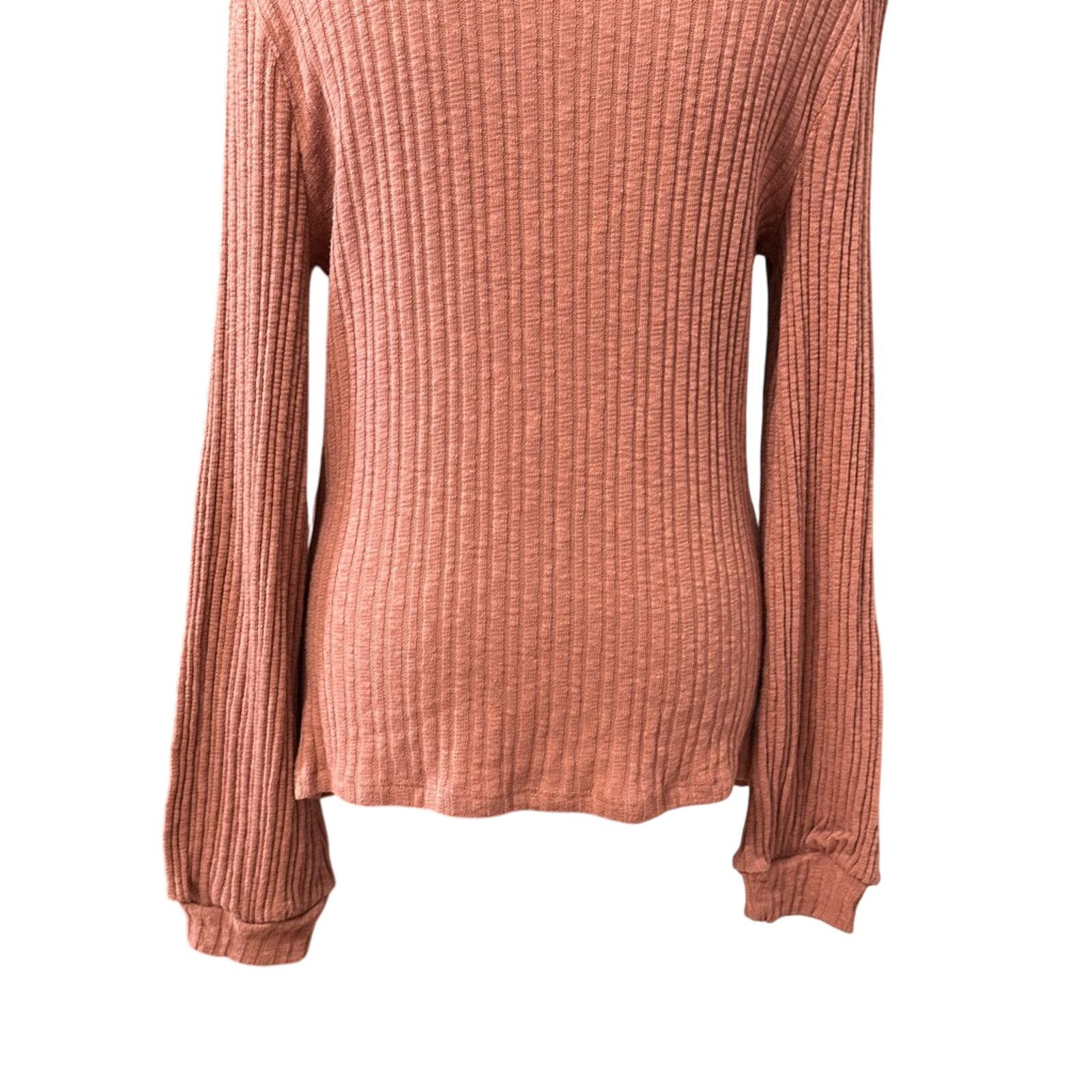 Other Bloomfield Sweater Cutout Turtleneck Rust Pink Womens L NWOT Size L / US 10 / IT 46 - 6 Thumbnail