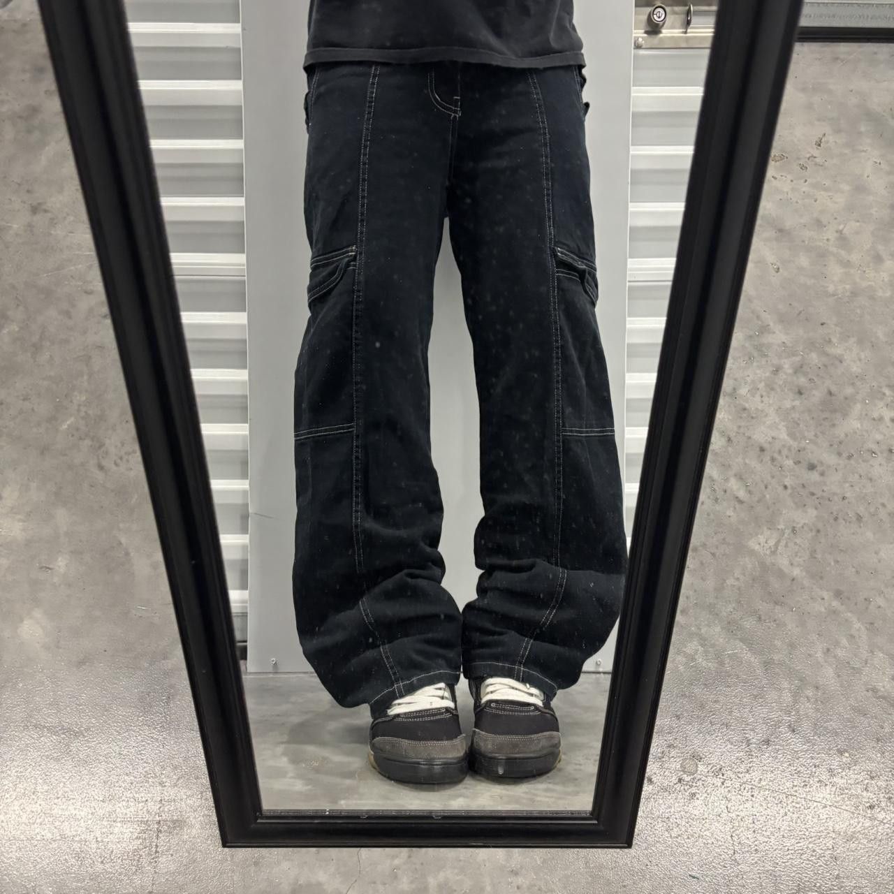 Japanese Brand × Vintage Crazy Vintage Y2K/2000s Grunge Black Opium Streetwear Cargo Pants! Size US 28 / EU 44 - 1 Thumbnail