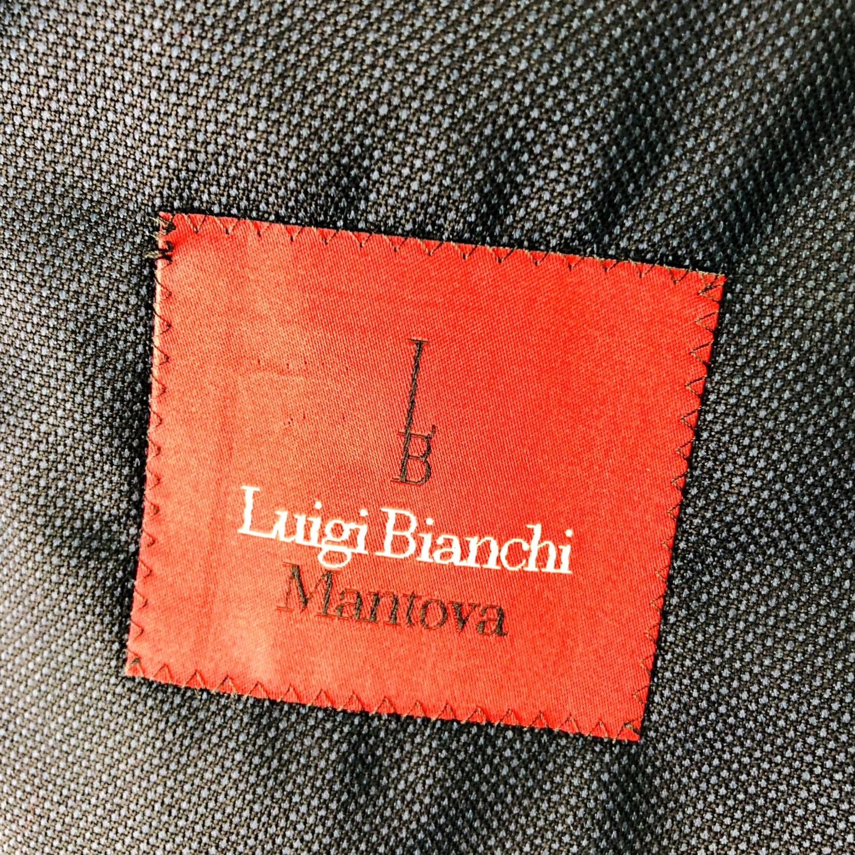 Luigi Bianchi Luigi Bianchi Mantova LBM 2-Button Jacket Blazer Navy 42R Wool Italy Mens Regular Shirt Jacket Blazer Notch Lapel Vintage? No Size 42R - 4 Thumbnail