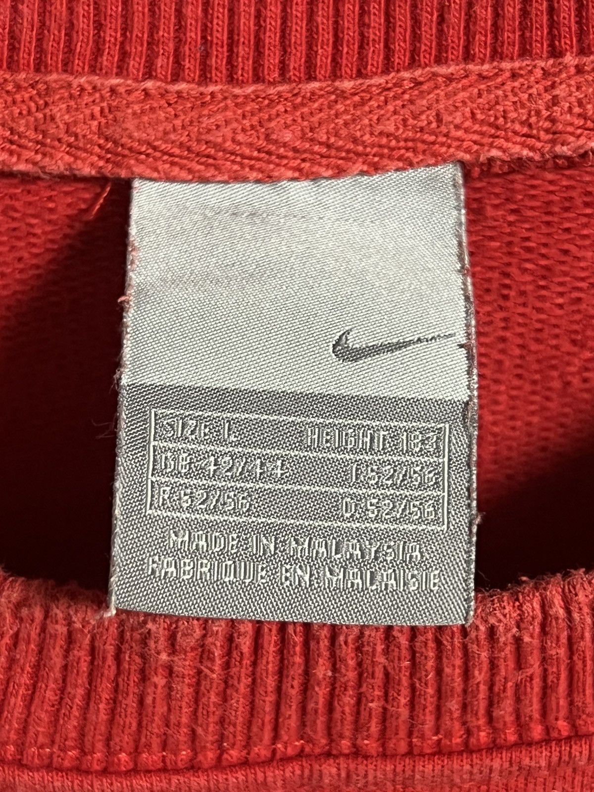 Vintage NIKE Y2K Vintage Drill Big Logo Crewneck Sweatshirt Size US L / EU 52-54 / 3 - 9 Thumbnail