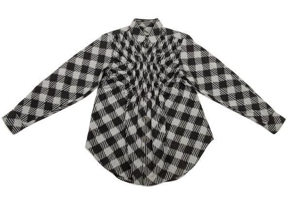 Other Comme Des Garcons size F Black Vintage Plaid Design Shirt Size L / US 10 / IT 46 - 2 Thumbnail
