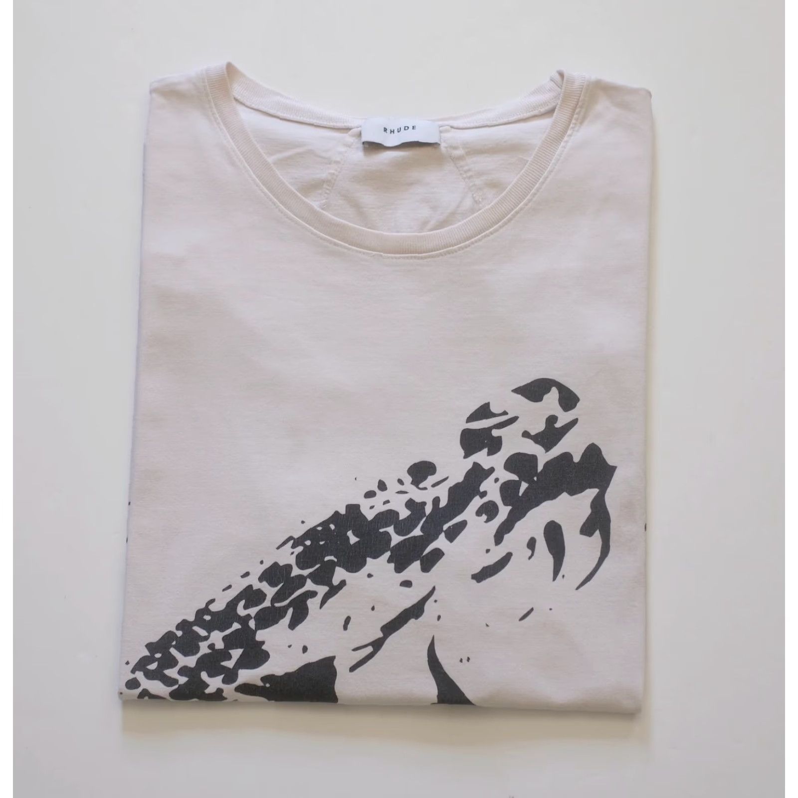 Rhude RHUDE SEVEN FALLS SNAKE CORE BEIGE WHITE DISTRESSED GRAPHIC T-Shirt MEN SZ L Size US L / EU 52-54 / 3 - 5 Thumbnail