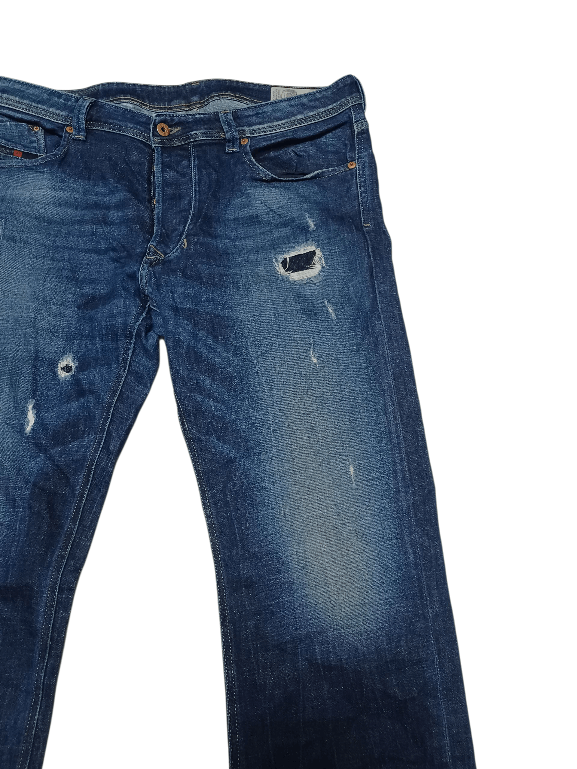 Diesel DIESEL LARKEE DISTRESSED AVANT GARDE ITALIAN JEANS DENIM Size US 36 / EU 52 - 3 Thumbnail