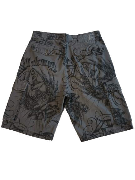Billabong × Designer Billabong dagger tattoo cargo shorts Size US 32 / EU 48 - 2 Thumbnail