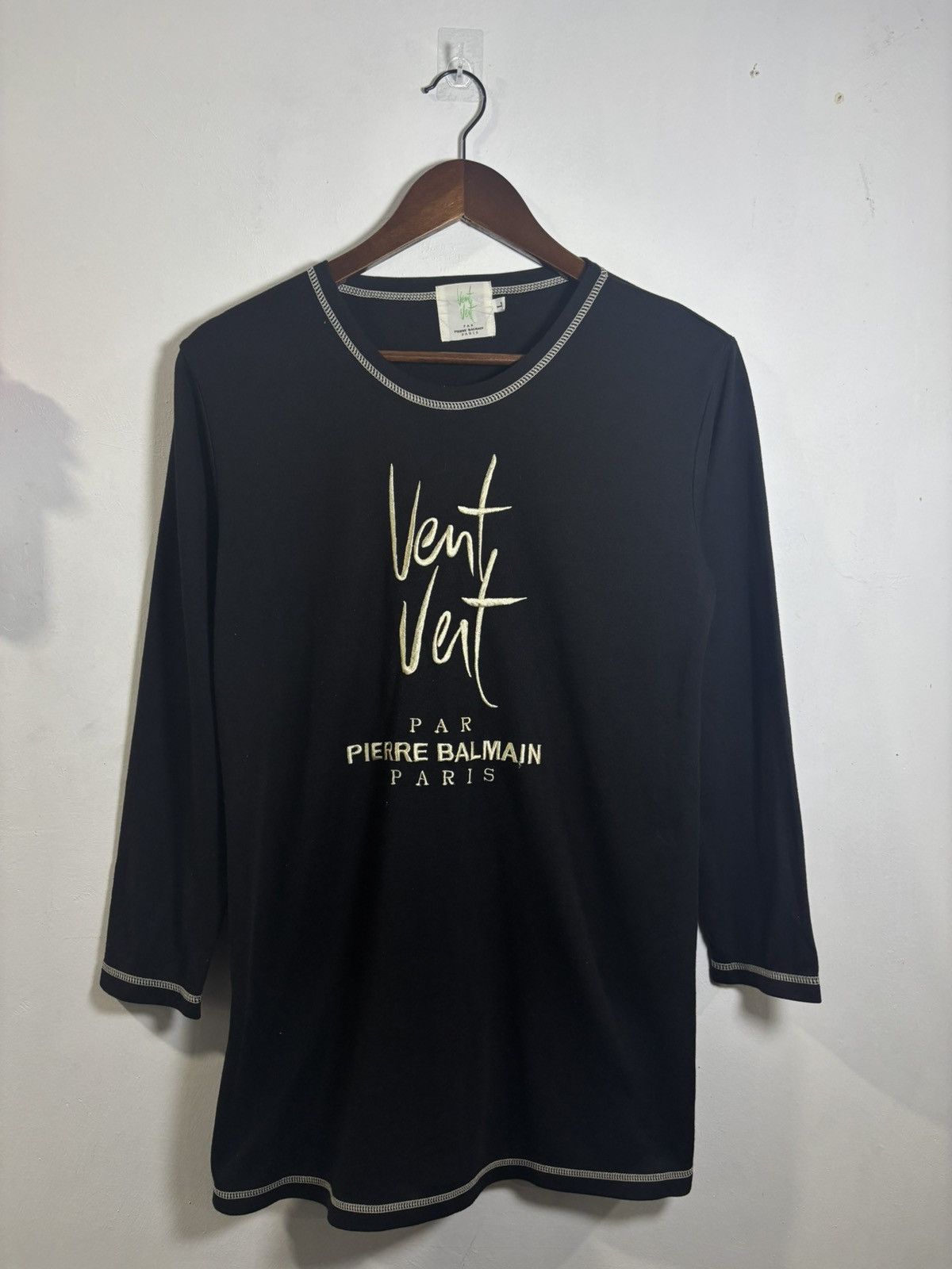 Pierre Balmain Vintage Pierre Balmain Vent Vent Longsleeve Tshirt Size US L / EU 52-54 / 3 - 1 Thumbnail