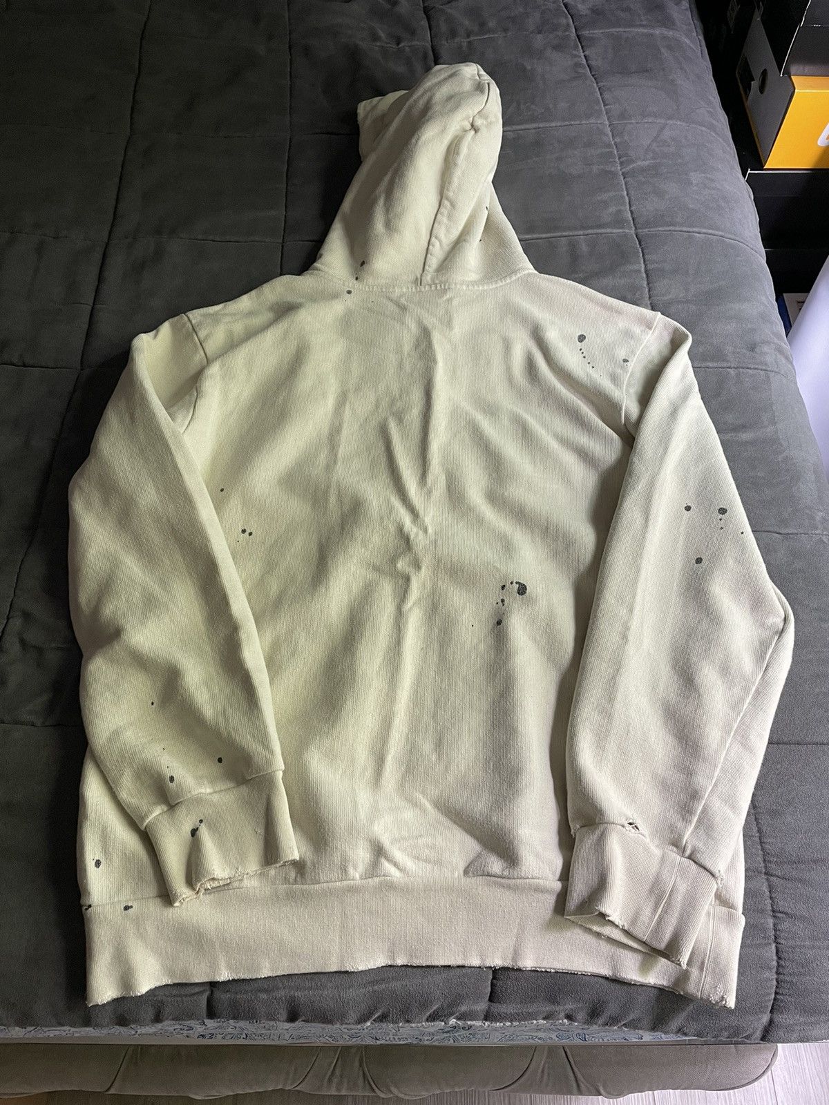 Palm Angels Life is Palm Beige Hoodie