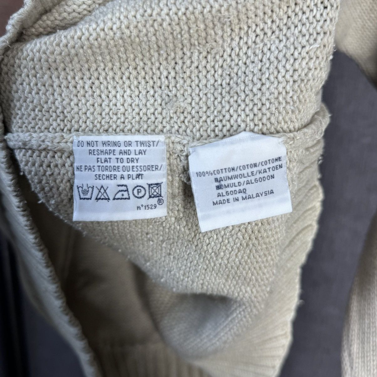 Polo Ralph Lauren Vintage Polo Ralph Lauren Sweater Knit 90s size M wmns Beige Size M / US 6-8 / IT 42-44 - 4 Thumbnail