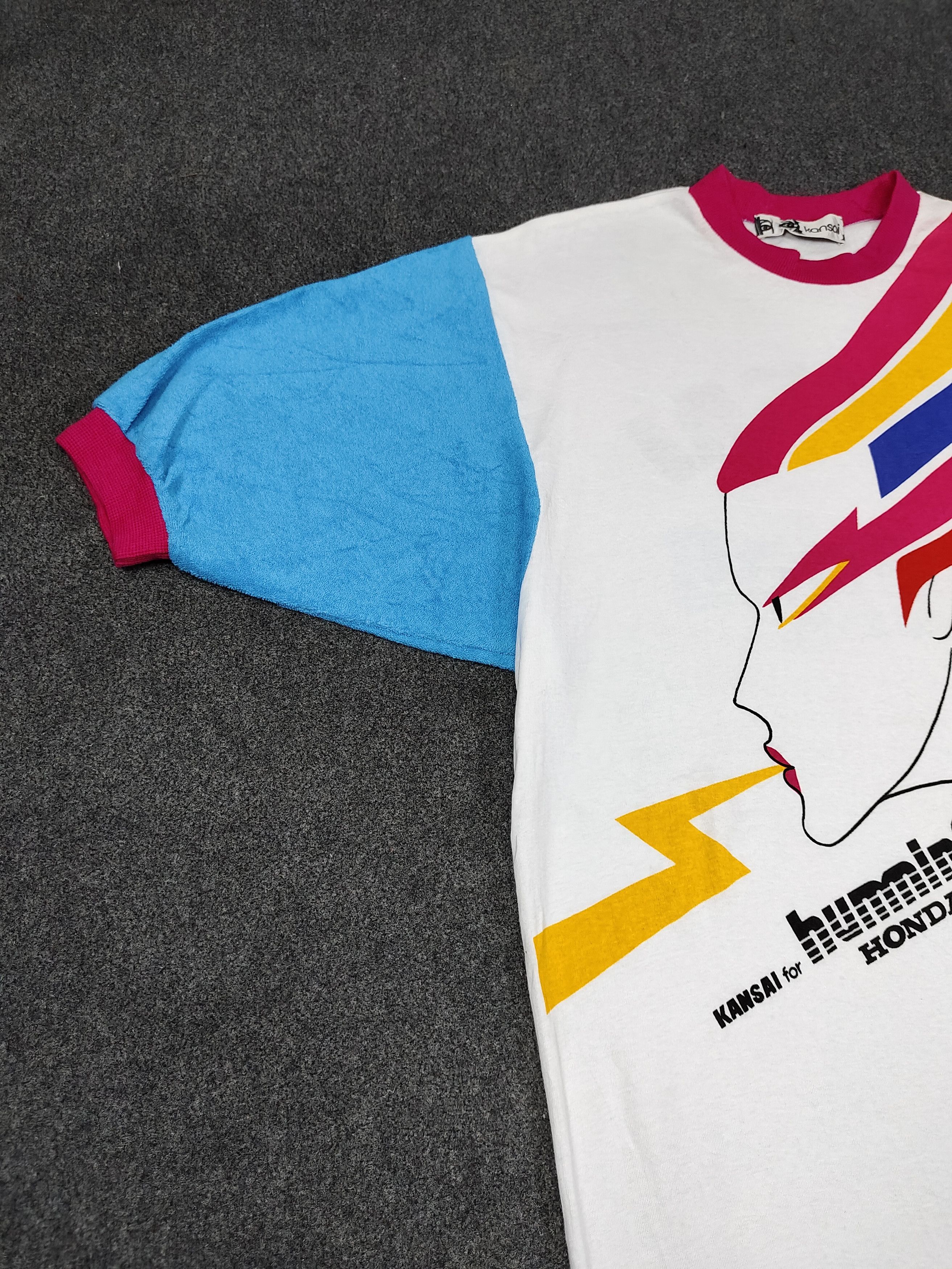 Kansai Yamamoto ARCHIVE🔥80s Kansai "Humming Honda" David Bowie Inspired Tee Size US M / EU 48-50 / 2 - 4 Thumbnail