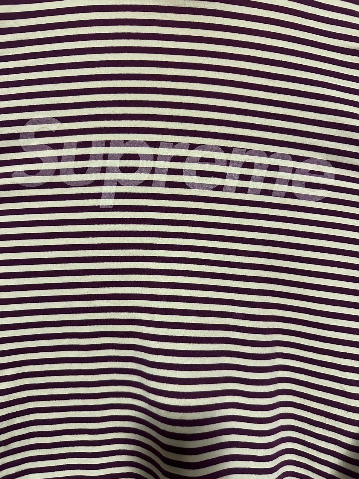Supreme SUPREME SS16 Purple Pin Striped Invisible Logo Size US S / EU 44-46 / 1 - 2 Thumbnail