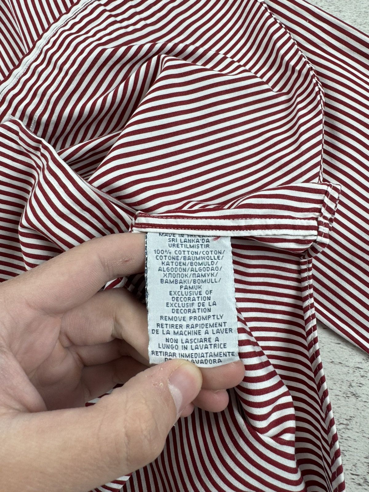 Polo Ralph Lauren Polo Ralph Lauren Cherry Striped Longsleeve Button Shirt Size US S / EU 44-46 / 1 - 10 Thumbnail