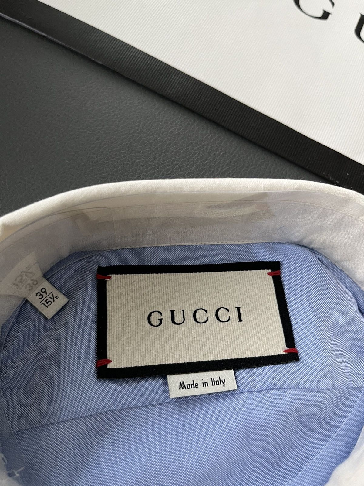 Gucci Rare Gucci Super Runway Oxford Ivory Shirt Brand New Size US L / EU 52-54 / 3 - 5 Thumbnail