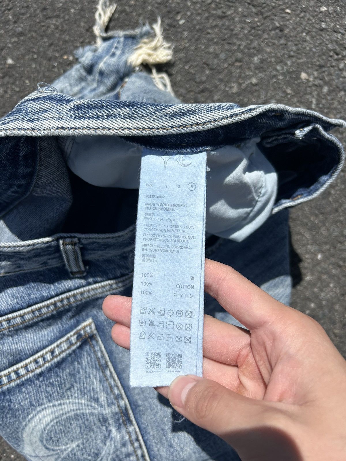Thug Club Distressed Denim Shorts Size US 34 / EU 50 - 5 Thumbnail