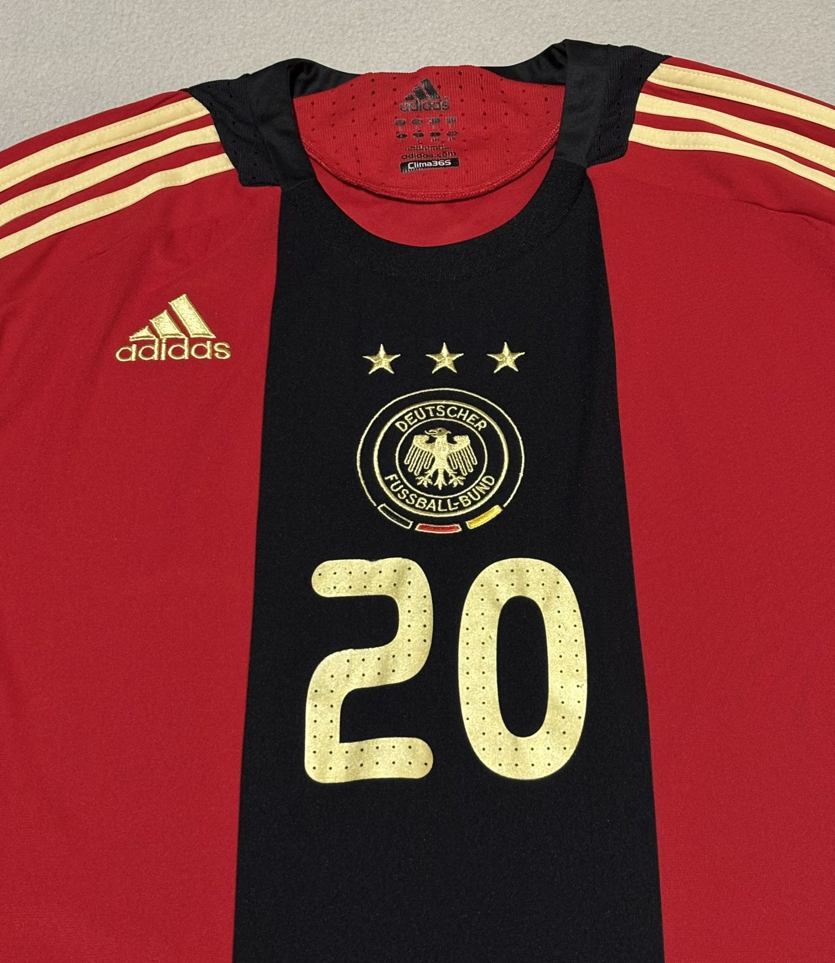 Adidas Germany 2008 Podolski #20 Adidas Football Jersey Size L Size US L / EU 52-54 / 3 - 6 Thumbnail