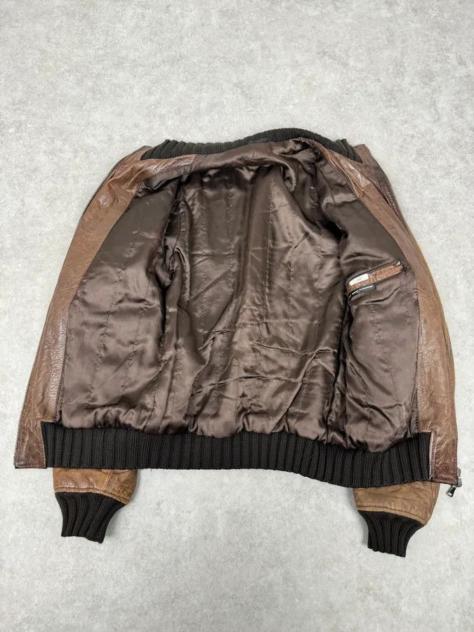 Daniele Alessandrini 2000s Daniele Alessandrini Brown Leather Jacket Size US M / EU 48-50 / 2 - 10 Thumbnail