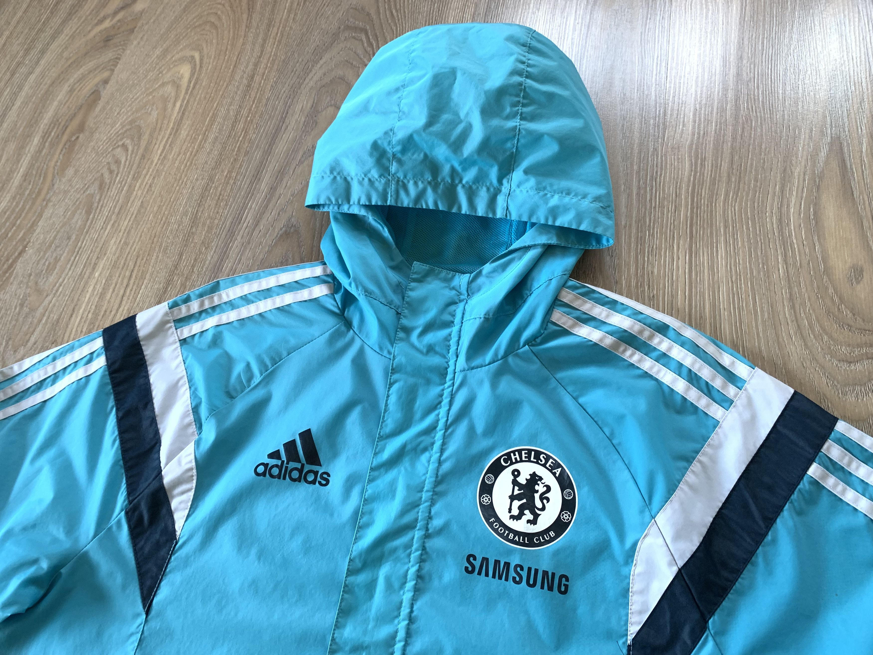 Adidas × Chelsea Soccer Vintage Adidas Chelsea Soccer Light Jacket 2014 Size US S / EU 44-46 / 1 - 5 Thumbnail