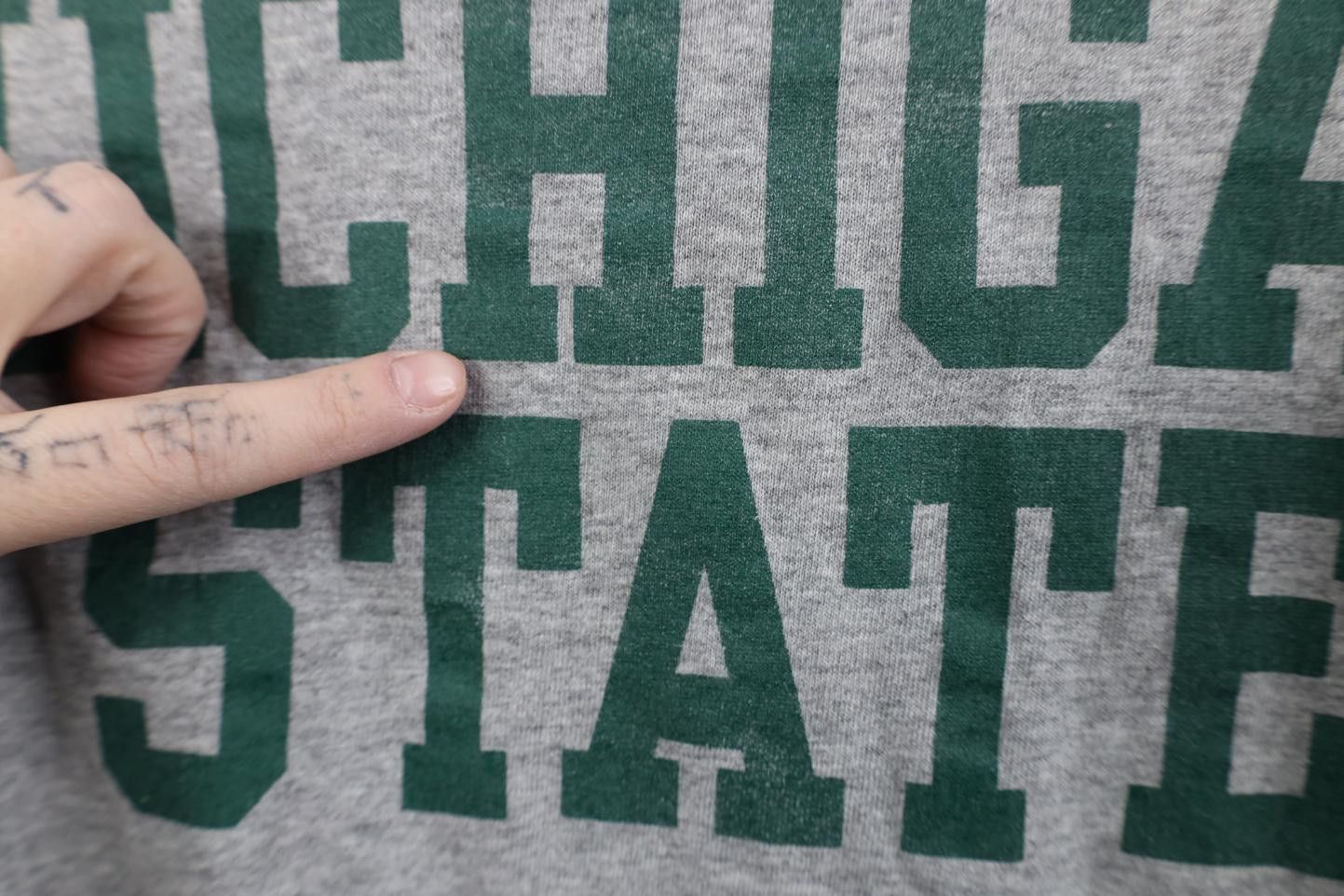 Vintage Vintage 90s Michigan State University Long Sleeve T-Shirt Size US M / EU 48-50 / 2 - 5 Thumbnail