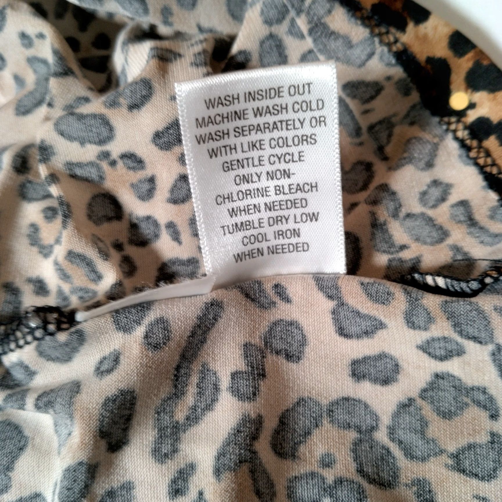 Laura Ashley VINTAGE Laura Ashley Shirt Women XL Sleeveless Brown Cat Cheetah Leopart Print Sequins Size XL / US 12-14 / IT 48-50 - 5 Thumbnail