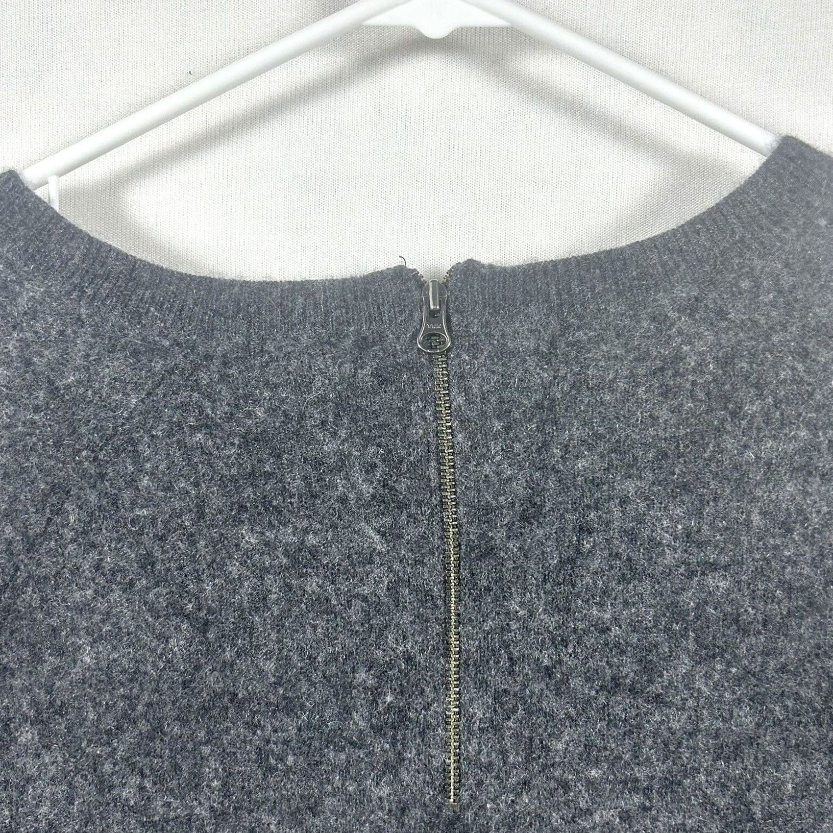 Vintage Halogen Sweater Long Sleeve Crew Neck Size M Gray Cashmere Office Academia Women Size M / US 6-8 / IT 42-44 - 6 Thumbnail