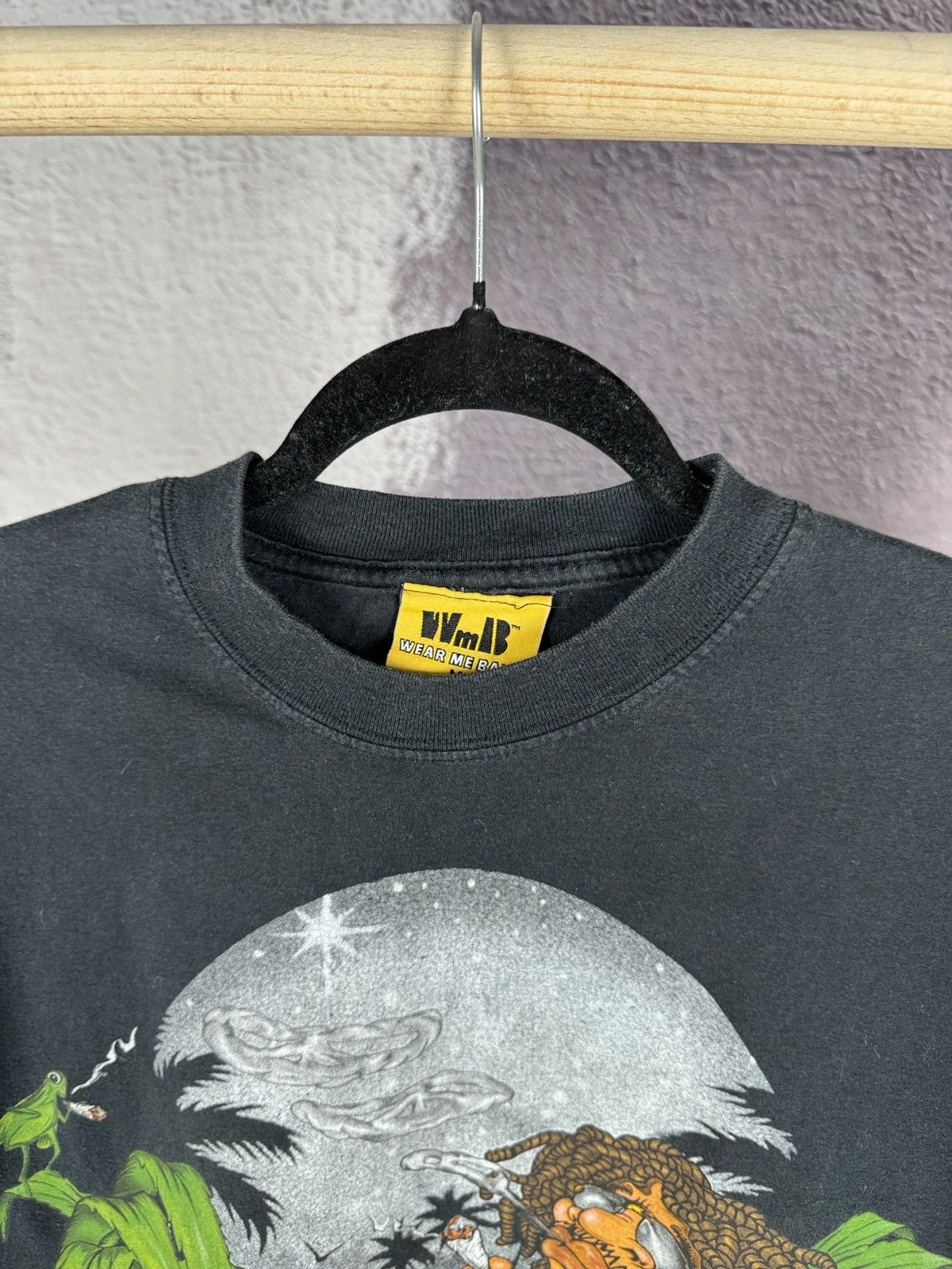 Vintage Vintage 90s Wear Me Baby Rasta Peace Parody tee (M) Size US M / EU 48-50 / 2 - 5 Thumbnail