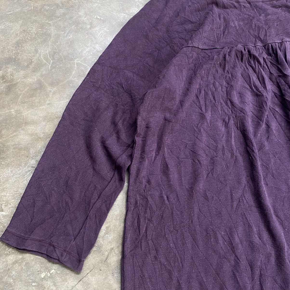 Y's Y's For Living By Yohji Yamamoto Dress Purple Size L / US 10 / IT 46 - 3 Thumbnail