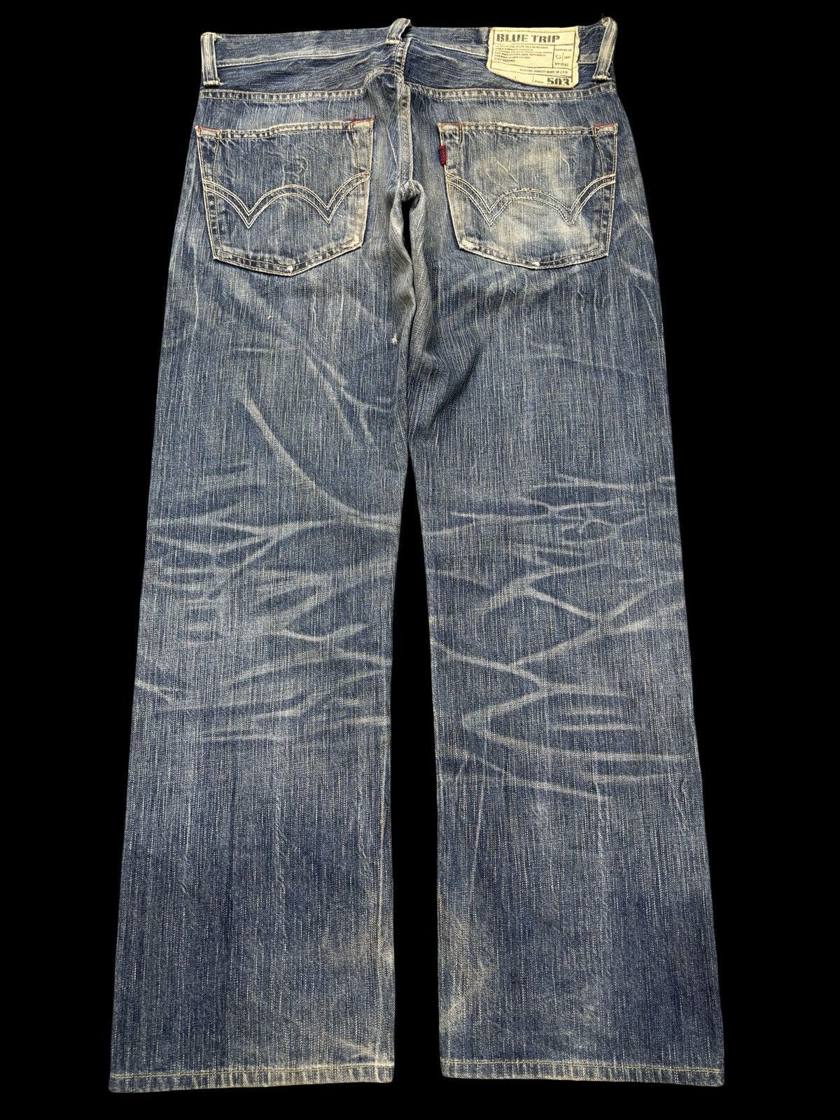 Edwin 💥Insane Fades💥Rare Edwin 503 All Out Fades Denim F655 Size US 33 - 1 Thumbnail