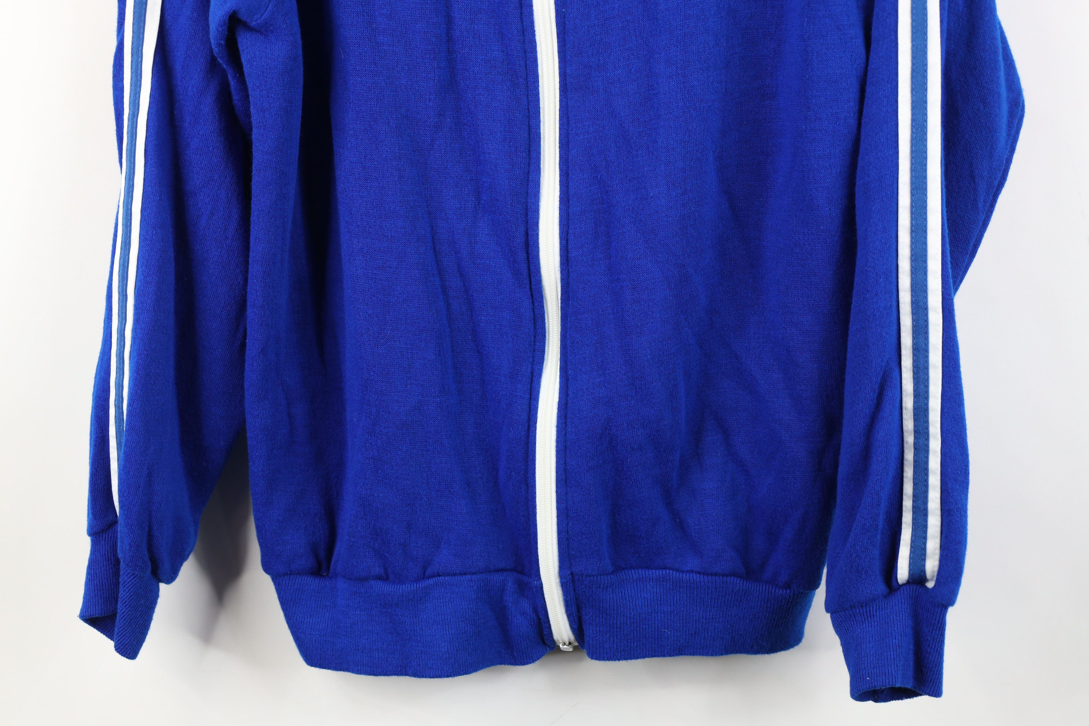 Vintage Vintage 70s Streetwear Warm Up Soccer Track Jacket Blue USA Size US L / EU 52-54 / 3 - 3 Thumbnail
